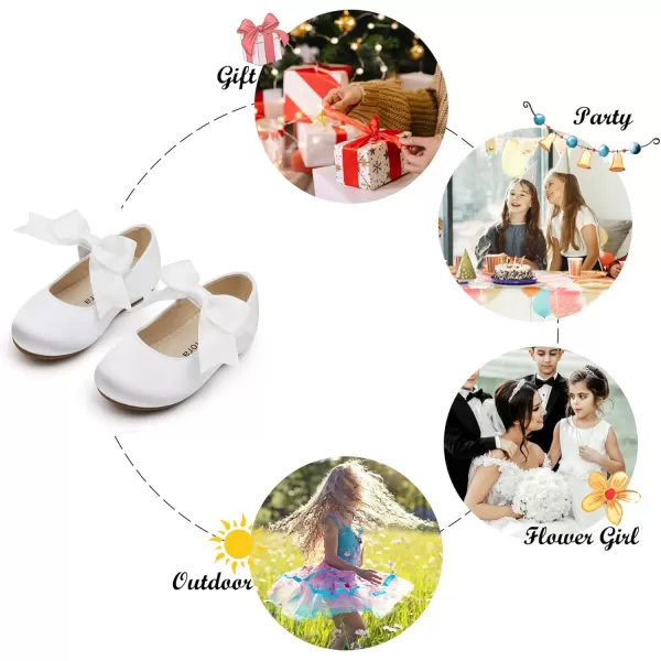 Felix &amp; Flora Toddler Flower Girl Dress Shoes - Girl Ballet Flats Party School Shoes Wedding