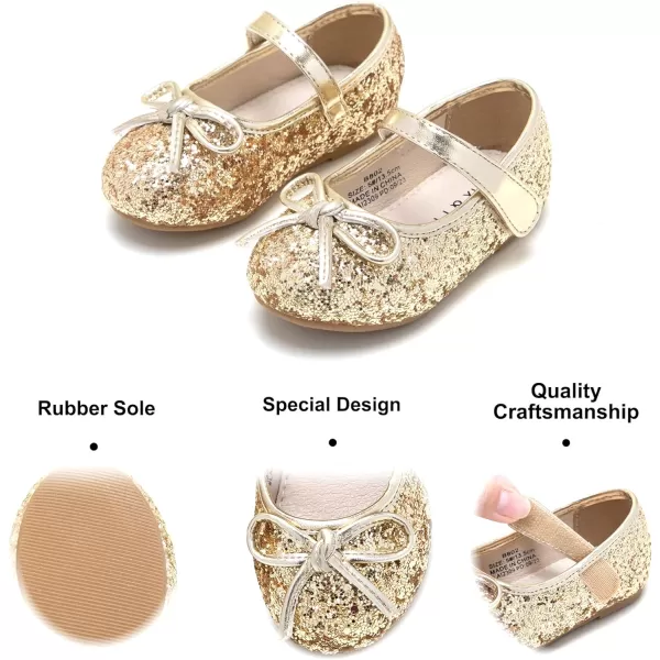Felix &amp; Flora Toddler Flower Girl Dress Shoes - Girl Ballet Flats Party School Shoes Wedding