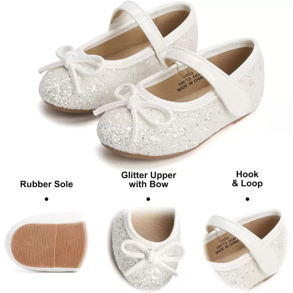 Felix &amp; Flora Toddler Flower Girl Dress Shoes - Girl Ballet Flats Party School Shoes Wedding