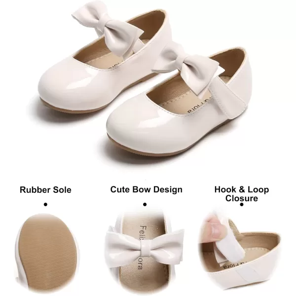 Felix &amp; Flora Toddler Flower Girl Dress Shoes - Girl Ballet Flats Party School Shoes Wedding