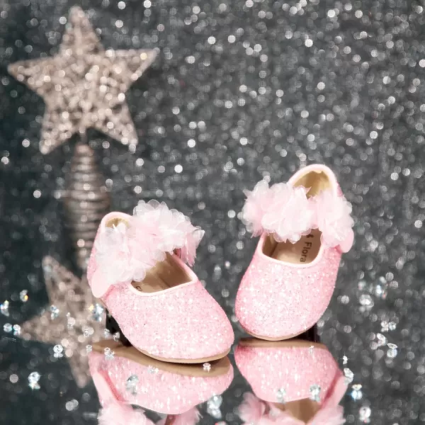 Felix &amp; Flora Toddler Flower Girl Dress Shoes - Girl Ballet Flats Party School Shoes Wedding