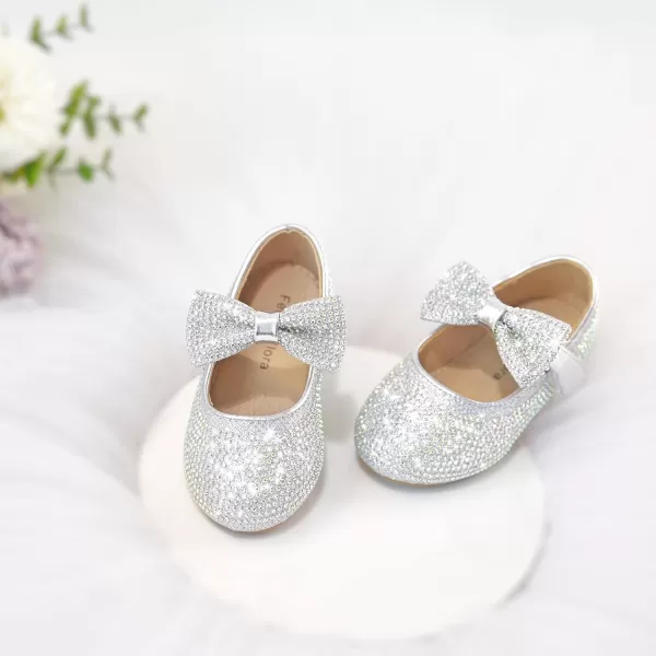 Felix &amp; Flora Toddler Flower Girl Dress Shoes - Girl Ballet Flats Party School Shoes Wedding
