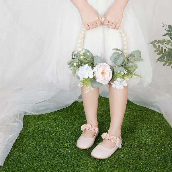 Felix &amp; Flora Toddler Flower Girl Dress Shoes - Girl Ballet Flats Party School Shoes Wedding