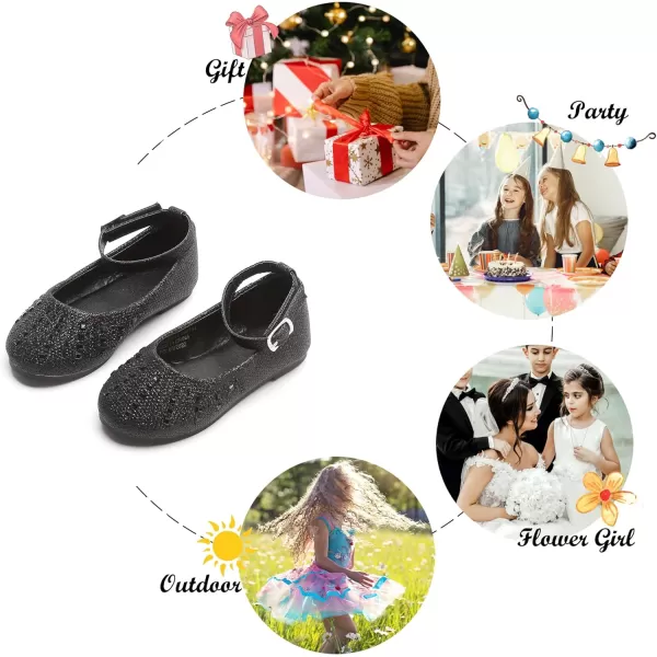 Felix &amp; Flora Toddler Flower Girl Dress Shoes - Girl Ballet Flats Party School Shoes Wedding