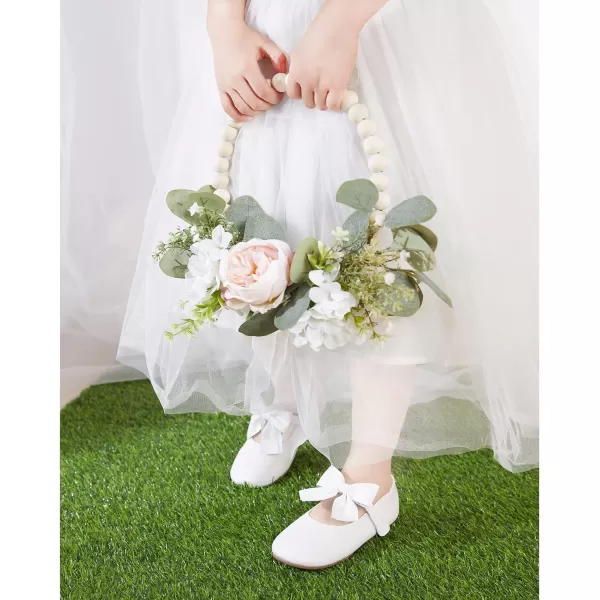 Felix &amp; Flora Toddler Flower Girl Dress Shoes - Girl Ballet Flats Party School Shoes Wedding