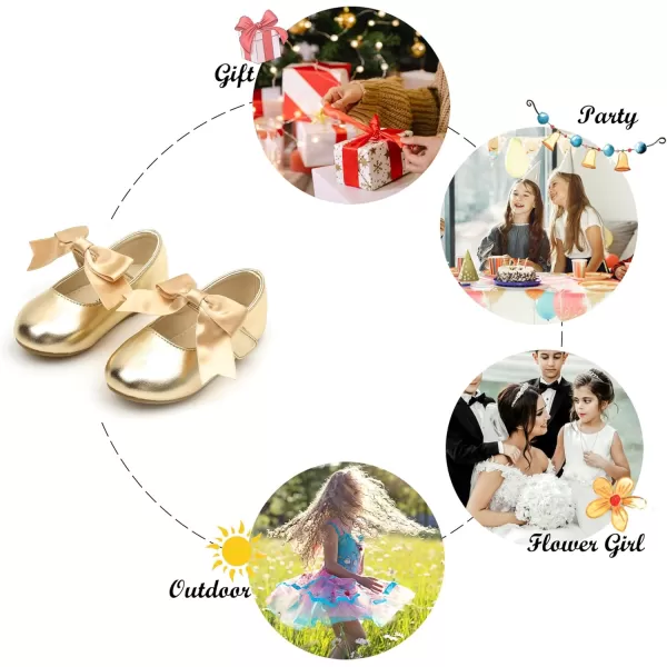 Felix &amp; Flora Toddler Flower Girl Dress Shoes - Girl Ballet Flats Party School Shoes Wedding