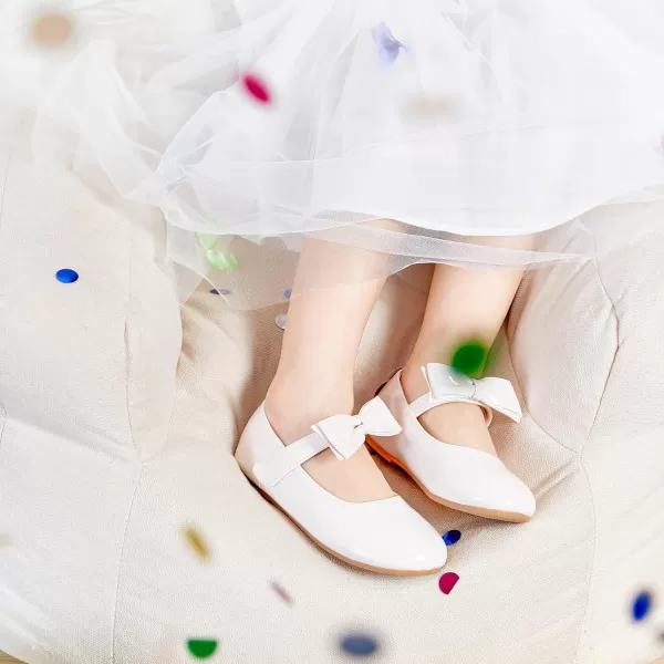 Felix &amp; Flora Toddler Flower Girl Dress Shoes - Girl Ballet Flats Party School Shoes Wedding