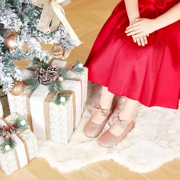 Felix &amp; Flora Toddler Flower Girl Dress Shoes - Girl Ballet Flats Party School Shoes Wedding