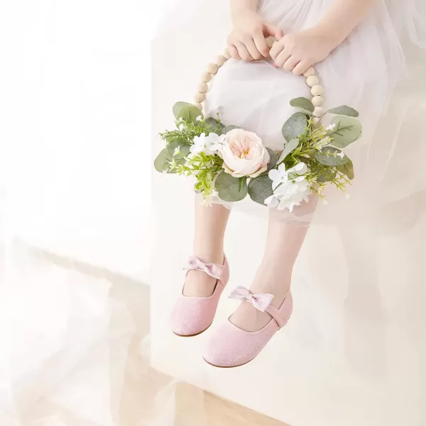 Felix &amp; Flora Toddler Flower Girl Dress Shoes - Girl Ballet Flats Party School Shoes Wedding