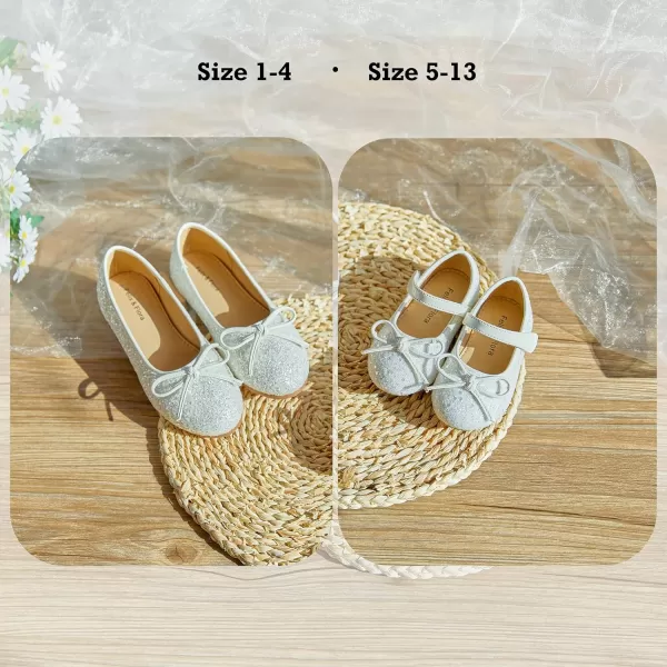 Felix &amp; Flora Toddler Flower Girl Dress Shoes - Girl Ballet Flats Party School Shoes Wedding