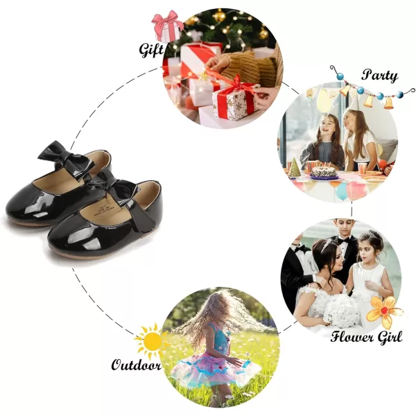 Felix &amp; Flora Toddler Flower Girl Dress Shoes - Girl Ballet Flats Party School Shoes Wedding