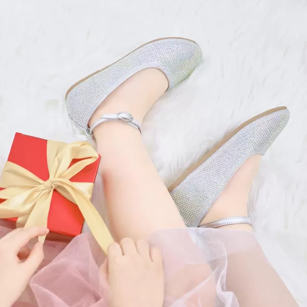 Felix &amp; Flora Toddler Flower Girl Dress Shoes - Girl Ballet Flats Party School Shoes Wedding