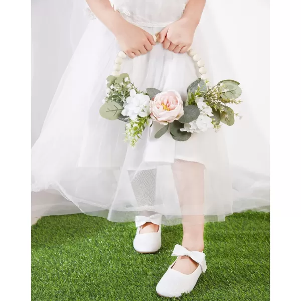 Felix &amp; Flora Toddler Flower Girl Dress Shoes - Girl Ballet Flats Party School Shoes Wedding