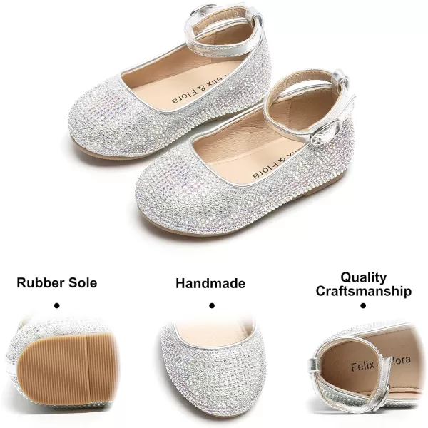 Felix &amp; Flora Toddler Flower Girl Dress Shoes - Girl Ballet Flats Party School Shoes Wedding