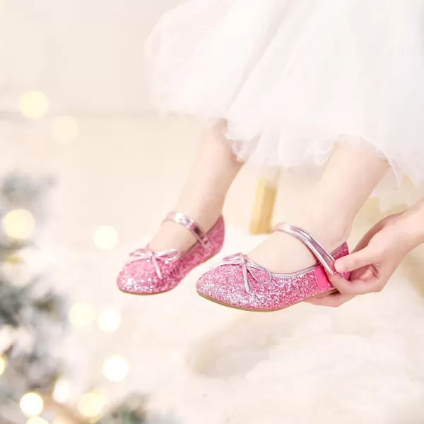 Felix &amp; Flora Toddler Flower Girl Dress Shoes - Girl Ballet Flats Party School Shoes Wedding