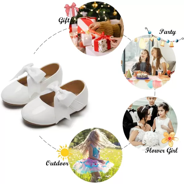 Felix &amp; Flora Toddler Flower Girl Dress Shoes - Girl Ballet Flats Party School Shoes Wedding