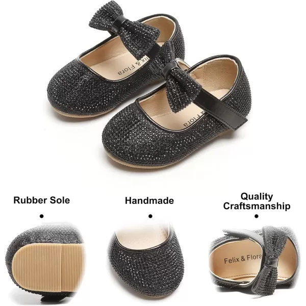 Felix &amp; Flora Toddler Flower Girl Dress Shoes - Girl Ballet Flats Party School Shoes Wedding