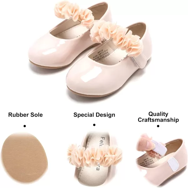 Felix &amp; Flora Toddler Flower Girl Dress Shoes - Girl Ballet Flats Party School Shoes Wedding
