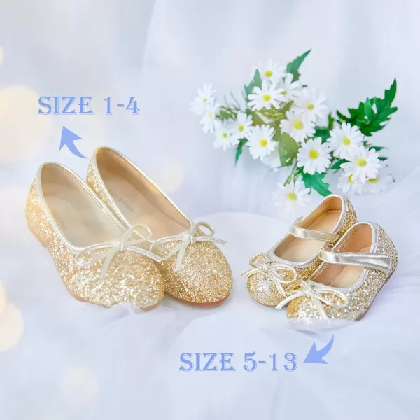 Felix &amp; Flora Toddler Flower Girl Dress Shoes - Girl Ballet Flats Party School Shoes Wedding