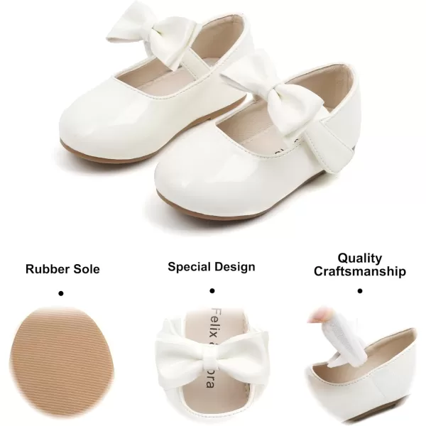 Felix &amp; Flora Toddler Flower Girl Dress Shoes - Girl Ballet Flats Party School Shoes Wedding