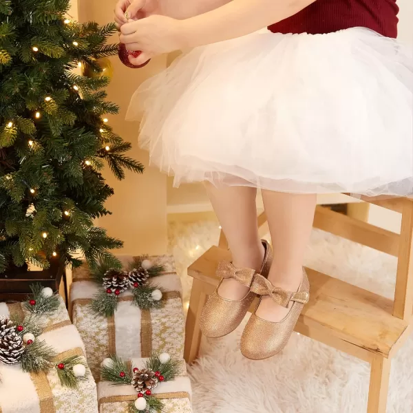 Felix &amp; Flora Toddler Flower Girl Dress Shoes - Girl Ballet Flats Party School Shoes Wedding