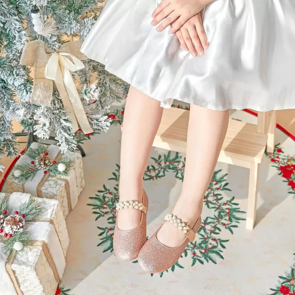 Felix &amp; Flora Toddler Flower Girl Dress Shoes - Girl Ballet Flats Party School Shoes Wedding