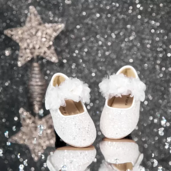 Felix &amp; Flora Toddler Flower Girl Dress Shoes - Girl Ballet Flats Party School Shoes Wedding