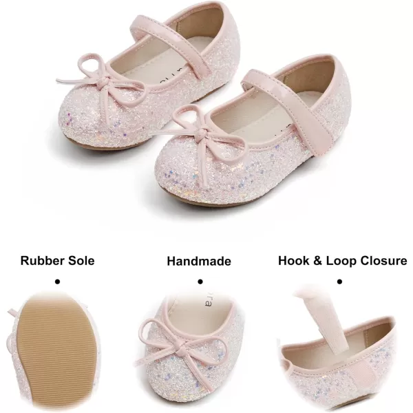 Felix &amp; Flora Toddler Flower Girl Dress Shoes - Girl Ballet Flats Party School Shoes Wedding