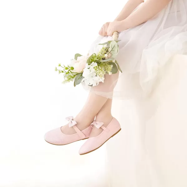 Felix &amp; Flora Toddler Flower Girl Dress Shoes - Girl Ballet Flats Party School Shoes Wedding