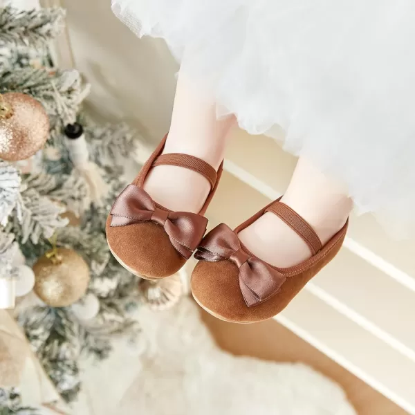 Felix &amp; Flora Toddler Flower Girl Dress Shoes - Girl Ballet Flats Party School Shoes Wedding