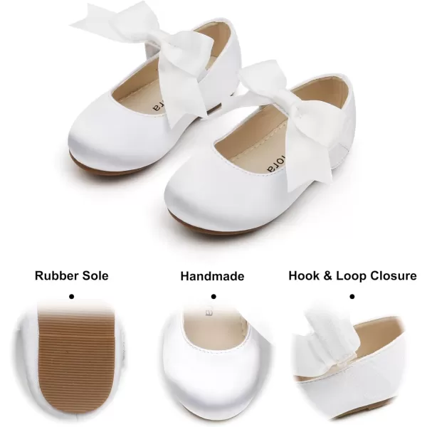 Felix &amp; Flora Toddler Flower Girl Dress Shoes - Girl Ballet Flats Party School Shoes Wedding