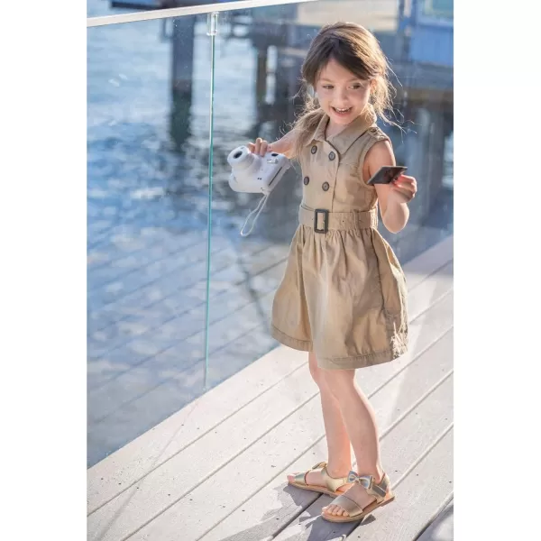 Felix &amp; Flora Toddler Girl Sandals - Flower Girl Dress Shoes Open Toe Little Kid Summer Flats