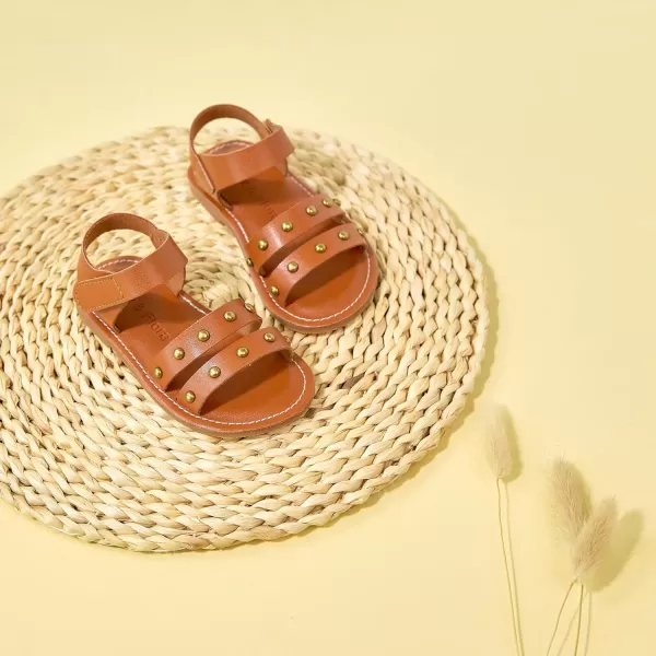 Felix &amp; Flora Toddler Girl Sandals - Flower Girl Dress Shoes Open Toe Little Kid Summer Flats