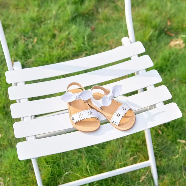 Felix &amp; Flora Toddler Girl Sandals -Flower Girl Dress Shoes Open Toe Little Kid Summer Flats