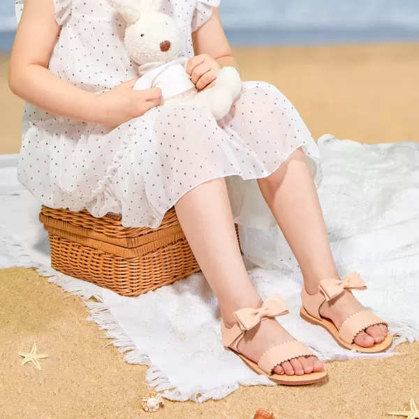 Felix &amp; Flora Toddler Girl Sandals - Flower Girl Dress Shoes Open Toe Little Kid Summer Flats