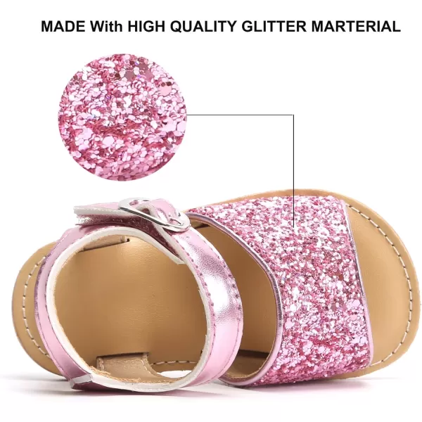 Felix &amp; Flora Toddler Girl Sandals - Flower Girl Dress Shoes Open Toe Little Kid Summer Flats