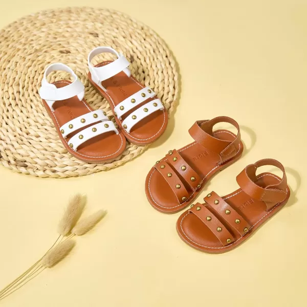 Felix &amp; Flora Toddler Girl Sandals - Flower Girl Dress Shoes Open Toe Little Kid Summer Flats