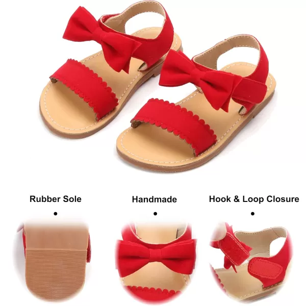 Felix &amp; Flora Toddler Girl Sandals - Flower Girl Dress Shoes Open Toe Little Kid Summer Flats