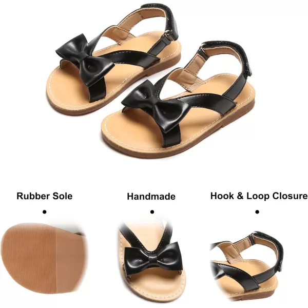 Felix &amp; Flora Toddler Girl Sandals - Flower Girl Dress Shoes Open Toe Little Kid Summer Flats