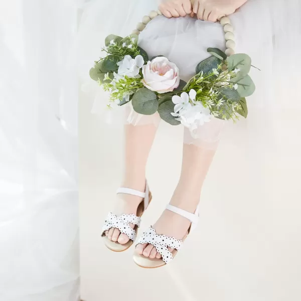 Felix &amp; Flora Toddler Girl Sandals - Flower Girl Dress Shoes Open Toe Little Kid Summer Flats