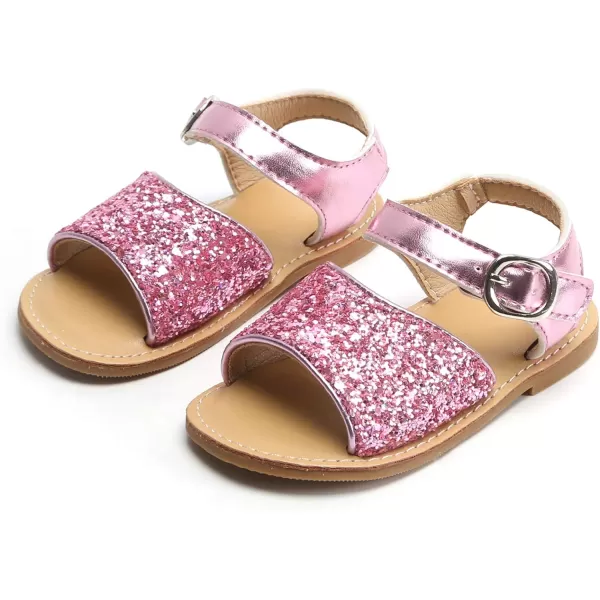 Felix &amp; Flora Toddler Girl Sandals - Flower Girl Dress Shoes Open Toe Little Kid Summer Flats
