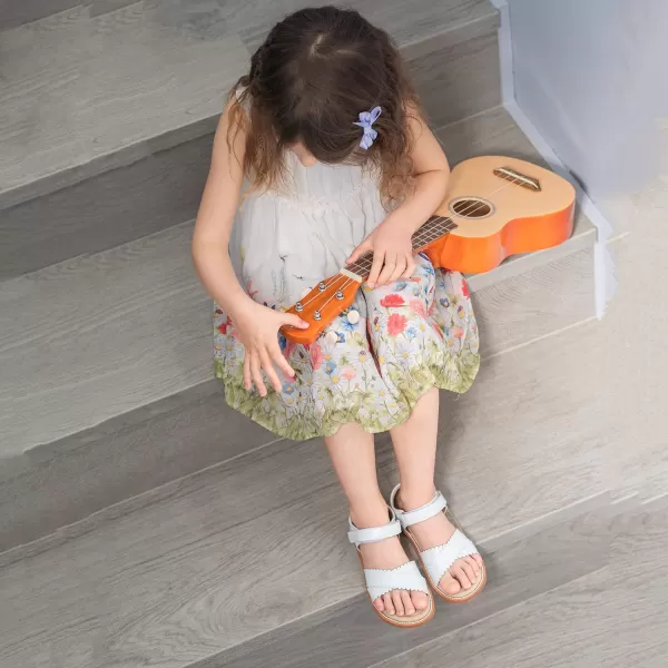 Felix &amp; Flora Toddler Girl Sandals -Flower Girl Dress Shoes Open Toe Little Kid Summer Flats