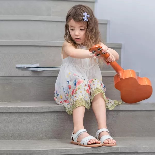 Felix &amp; Flora Toddler Girl Sandals -Flower Girl Dress Shoes Open Toe Little Kid Summer Flats