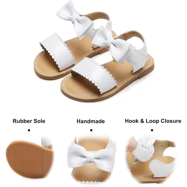 Felix &amp; Flora Toddler Girl Sandals - Flower Girl Dress Shoes Open Toe Little Kid Summer Flats
