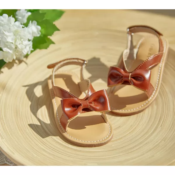 Felix &amp; Flora Toddler Girl Sandals - Flower Girl Dress Shoes Open Toe Little Kid Summer Flats