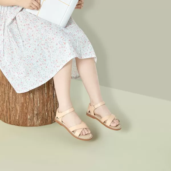 Felix &amp; Flora Toddler Girl Sandals -Flower Girl Dress Shoes Open Toe Little Kid Summer Flats