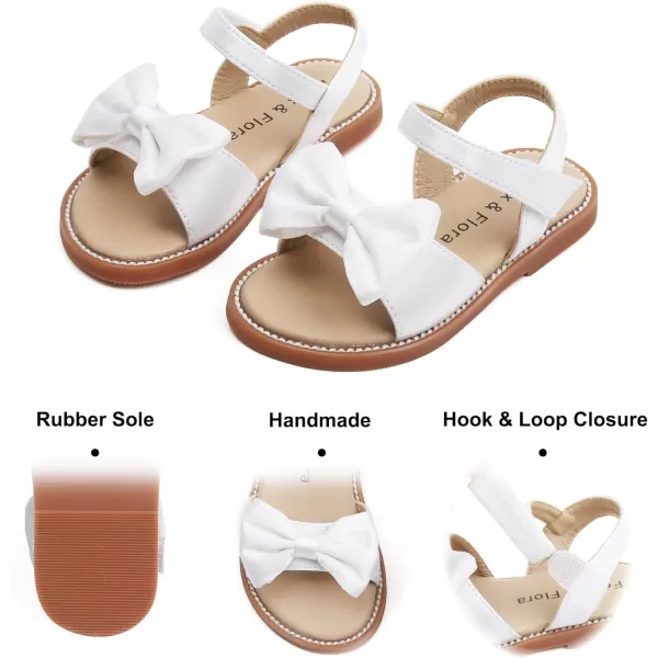 Felix &amp; Flora Toddler Girl Sandals - Flower Girl Dress Shoes Open Toe Little Kid Summer Flats
