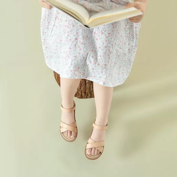 Felix &amp; Flora Toddler Girl Sandals -Flower Girl Dress Shoes Open Toe Little Kid Summer Flats