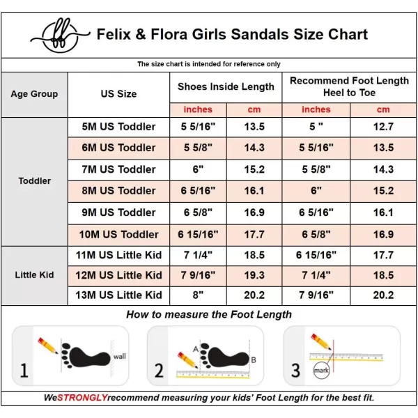 Felix &amp; Flora Toddler Girl Sandals - Flower Girl Dress Shoes Open Toe Little Kid Summer Flats