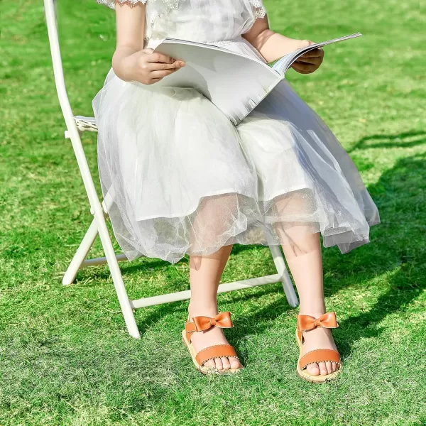 Felix &amp; Flora Toddler Girl Sandals - Flower Girl Dress Shoes Open Toe Little Kid Summer Flats
